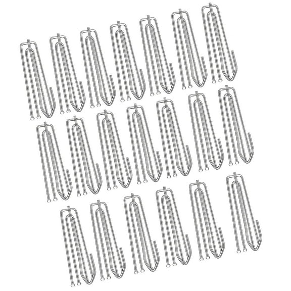 Yammee Pack Of 20 Stainless Steel Curtain Hook Four Prongs Folding Hook for Heavy Curtains and Rail