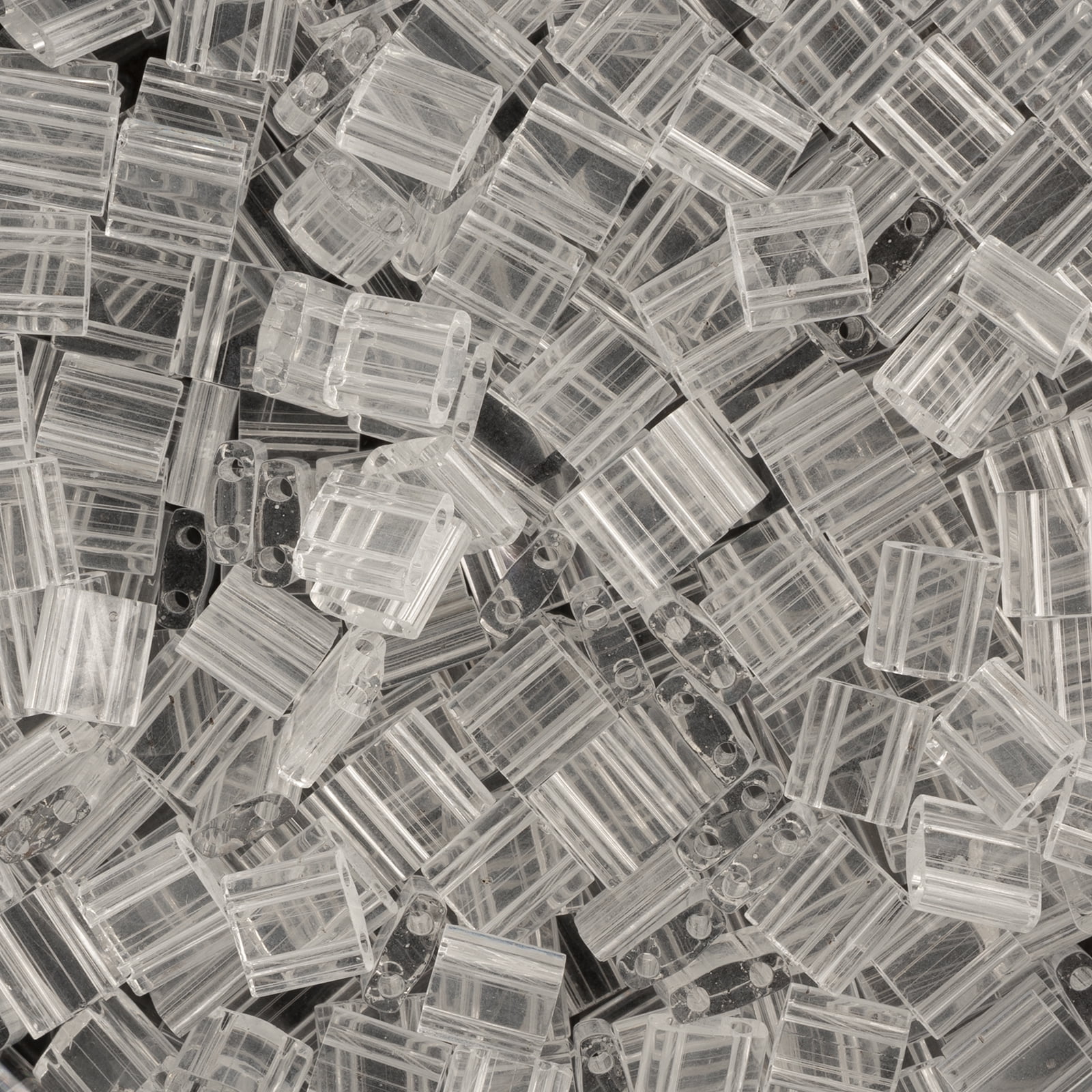 Miyuki 5x5mm TL-131 Crystal Transparent Tila Glass Square Beads 50 Grams