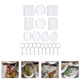 thumbnail image 3 of 20 piezas de silicona DIY llavero colgante molde de silicona cristal epoxi molde con agujero, 3 of 5