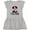 AC-Heather Grey, variant on Inktastic 2nd Birthday Party Girls Flamingo Girls Toddler Dress
