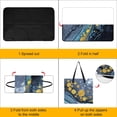 thumbnail image 4 of Marble Texture Waterproof Picnic Blanket with Foldable Zipper, Suitable for Outdoor Use, Suitable for Travel, Camping, Beaches, Parks, Grasslands, Picnic Blanket Accessories, 4 of 8