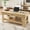 Natural, variant on Black Coffee Table with Drawer, 47.2" Center Table with Storage Shelf, Rustic Coffee Tables Long Living Room Furniture, Sturdy and Easy to Clean, Holds 300 Pounds in Total