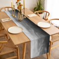 thumbnail image 3 of Table Runner 72 Inches Long for Kitchen Dining, Black Grey Ombre Dresser Scarf Farmhouse, Dining Table Decorations for Wedding/Parties, Coastal Beach Modern Abstract Art 16 x 72 In, 3 of 8