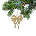 thumbnail image 3 of Christmas Gold Glitter Ornament Bow - Set of 12, 3 of 3
