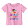thumbnail image 3 of Chemises pour Tout-Petits Filles Manches Courtes Colorées Col Rond Vêtements d'Été pour Adolescentes Hauts pour Filles 2-3 Ans Vêtements Mignons pour Filles, 3 of 3