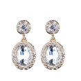 thumbnail image 1 of Joya de Manera Pendientes Gota Ovalada Colgante de Oreja Adorno Boda Blanco Fernando Pendiente colgante, 1 of 6