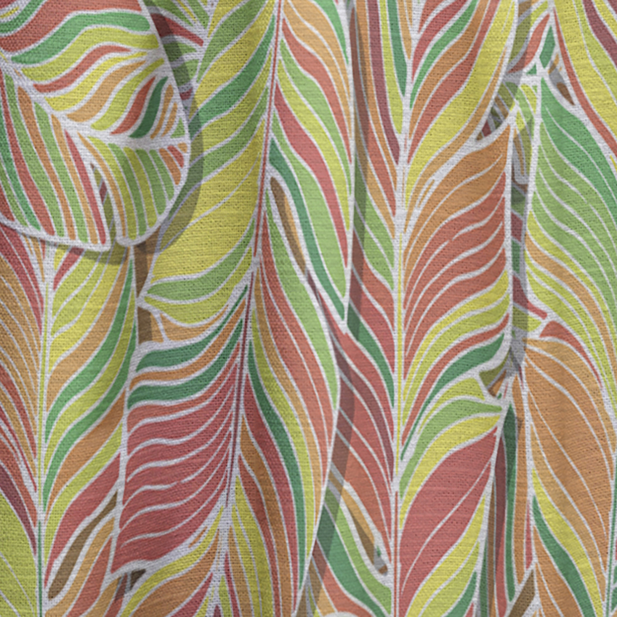 Designart 'Tropical Bright Mood I' Southwestern Curtain Panel