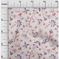 thumbnail image 2 of oneOone Cotton Silk Red Fabric Florals Craft Projects Decor Fabric Printed By The Yard 42 Inch Wide, 2 of 4