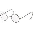thumbnail image 2 of Agstum Retro Small Round Gold Wire Rim Eyeglasses Optical Glasses Frame with Cable Arms, 2 of 5