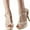 Beige, variant on Top Moda HY-5 Ankle Buckle T-Strap Peep Toe Stiletto Shoes