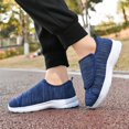 thumbnail image 4 of LASUDRAA Diabetic Adjustable Womens Shoes Lightweight Hook & Loop Sneakers for Swollen feet Blue Size 8.0, 4 of 8