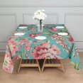 thumbnail image 3 of Pioneer Flower Floral Print Pattern Square Tablecloth,Waterproof Square Table Cover,Wipeable Spillproof Washable Table Cover for Home Kitchen Party Decor 42"X42"(107x107cm), 3 of 6