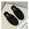 thumbnail image 4 of Women's Winter Solid Faux Fur Round Toe Mules Cotton Loafers Warm Slippers Big Size, 4 of 6