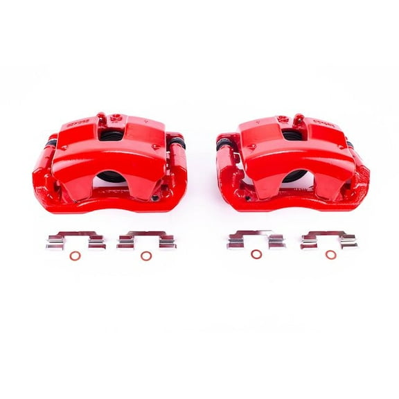 Front Brake Caliper Set - Compatible with 2009 - 2012 Mercedes-Benz C300 2010 2011