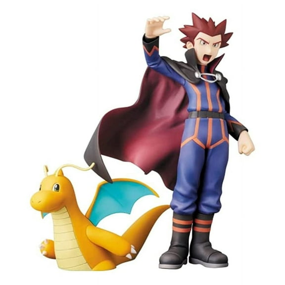 Medicom PPP Pokemon Lance & Dragonite PVC 6-inch Figure Statue