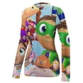 thumbnail image 4 of Super Why Women's Sunscreen Shirt Long Sleeve Workout Tops Crewneck Soft Comfy Tees Casual T-Shirt L, 4 of 7