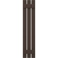 thumbnail image 5 of Ekena Millwork 11 1/2"W x 83"H Americraft Three Board (2 Batten) Exterior Real Wood Spaced Board-n-Batten Shutters (Per Pair), Raisin Brown, 5 of 10