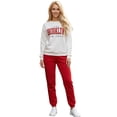 thumbnail image 1 of Set Mujer Sudadera Estampada y Pants Casual Cálido, 1 of 5