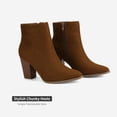 thumbnail image 3 of DREAM PAIRS Women's Chunky Block Heel Ankle Booties, 3 of 5