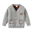 thumbnail image 1 of Beautyzll Chandail en Tricot Torsadé pour Garçons 3-8 Ans, 100 % Coton, Col Rond, Dessin Animé, 1 of 9