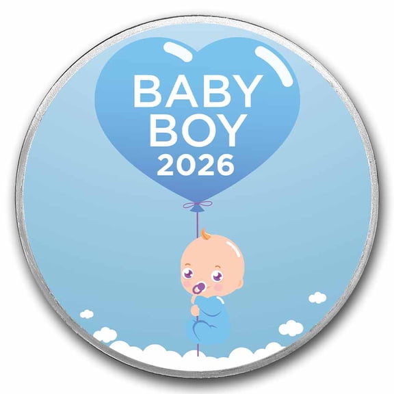 1 oz Silver Colorized Round - APMEX (Baby Boy Bundle of Joy 2026)