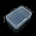 thumbnail image 2 of Rectangular Clear Plastic Storage Containers Box with Hinged Lid for Beads and Other Small Craft Items, 2 of 6