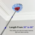 thumbnail image 3 of Spin Mop Replacement Handle for O Cedar - 4-Section 32" to 58" Mop Handle Replacement Stick Compatible with O-Cedar, EasyWring Mop Refills/Base, 3 of 8