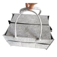 thumbnail image 2 of Bolsa De Pañales De Fieltro, Organizador De Bebé Con Cremallera, Cesta De Almacenamiento Para Guardería, Compartimentos Para Ropa, Cochecito Multifunción De Gran Capacidad Tipo 1 Advancent BA000745-02, 2 of 6