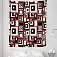 thumbnail image 1 of Abstract Tapestry, Minimalist Geometric Retro Rectangle Forms Nostalgia Art Print, Fabric Wall Hanging Decor for Bedroom Living Room Dorm, 5 Sizes, Vermilion and Charcoal Grey, by Ambesonne, 1 of 1