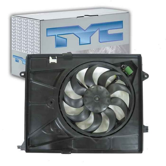 TYC Dual Radiator & Condenser Fan Assembly compatible with Chevrolet Trax 1.4L L4 2014-2020