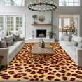 thumbnail image 4 of 8x10 Area Rugs for Living Room, Leopard Texture Print Non Slip Area Rugs for Kitchen Bedroom Entryway, Orange Yellow Retro Farmhouse Washable Carpet Runner Rug Floor Mats for Bedroom Home Decor, 4 of 9