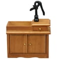 thumbnail image 2 of HERFIER Miniature Sink & Cabinet Set for Dollhouse Bedroom Furniture Toy, 2 of 9