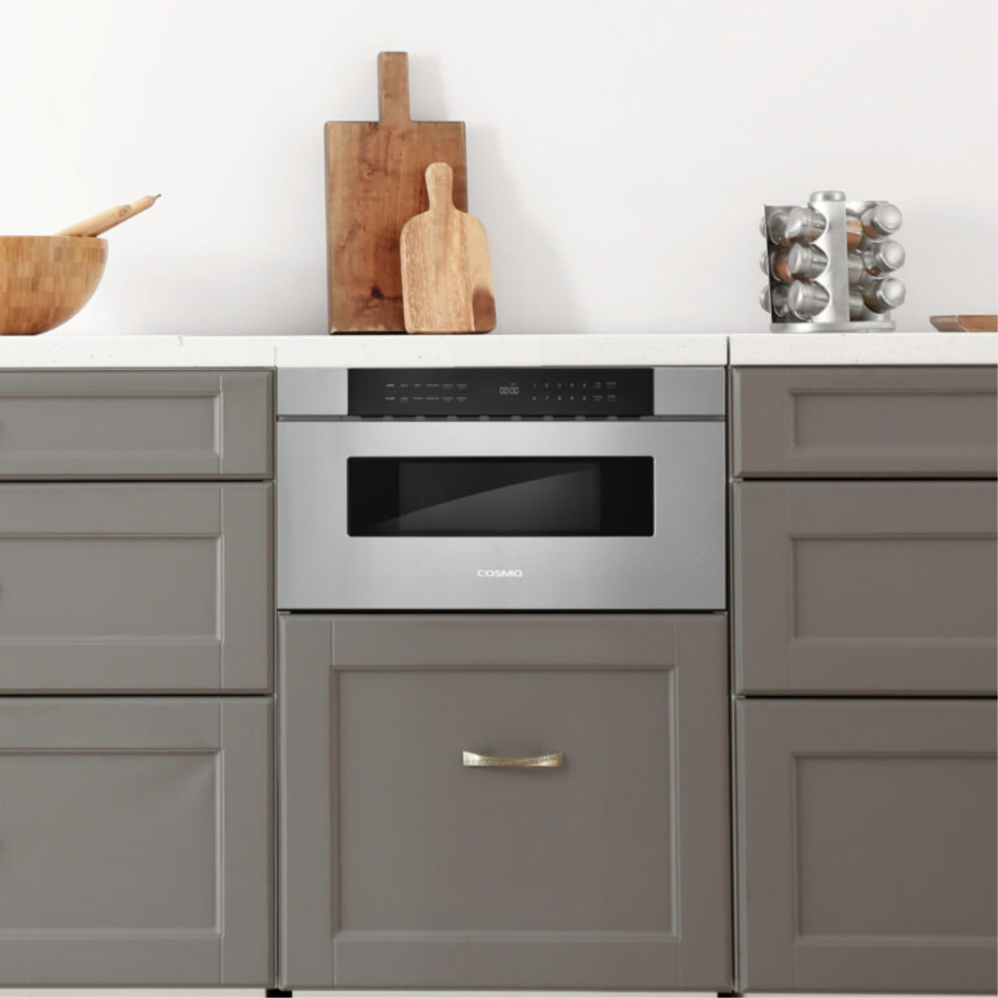 30 in. Built-in Microwave Drawer with Automatic Presets, Touch Controls, Defrosting Rack and 1.2 cu. ft. Capacity in Stainless Steel