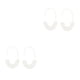 thumbnail image 1 of Pendientes en forma de U Sonducket 1 par estampado de leopardo acrílico color Blanco, 1 of 6