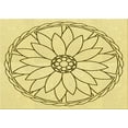 thumbnail image 1 of Ahgly Company Machine Washable Indoor Rectangle Transitional Sun Yellow Area Rugs, 2' x 5', 1 of 7