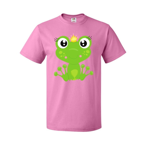 Inktastic Cute Frog, Green Frog, Frog Princess, Crown T-Shirt