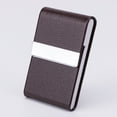 thumbnail image 1 of Tool Series Business Card Holder PU Leather Business Card Case Name Card Holder Slim Metal Pocket Card Holder With Shut, 1 of 9