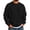 Black, variant on Voska Men's Casual Long Sleeves Crewneck Sweatshirts Solid Color Classic Pullover Lightweight Slim Fit Tops Black L