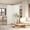 3 Panel White, variant on Demi Bonn Room Divider, 3 Panel Folding Privacy Screen, 6ft Tall Portable Weave Partition Wall Divider for Bedroom, White