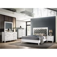 thumbnail image 2 of ACME Chelsie Commode Rectangulaire en Bois avec 5 Tiroirs de Rangement en Blanc, 2 of 7