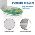 thumbnail image 6 of ZIATUBLE Palm Leaves Toilet Lid Seat Cover for Bathroom Easy to Install Toilet Lid Covers for Bathroom Decoraction Elastic Protective Cover Fits Most Toilet Lids, 6 of 6