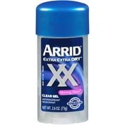 Angle View: Arrid XX Extra Extra Dry Clear Gel Antiperspirant Deodorant, Morning Clean , 2.6 oz.