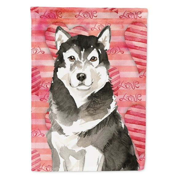 Love a Alaskan Malamute House Flag