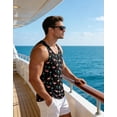 thumbnail image 3 of 3D Graphic Tank Tops for Men Quick Dry Cool Artwork Sleeveless Shirts for Summer Beach Exercise Fitness, 3 of 6