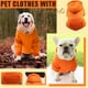 thumbnail image 4 of Sudadera con capucha y bolsillo - Mezcla de algodón, diseño con capucha - Ropa de abrigo para perros pequeños y medianos, 4 of 8