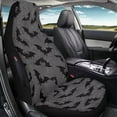 thumbnail image 5 of Binienty Halloween Bat Car Front Seat Covers Set 2 Pack Waterproof High Back Car Bucket Seat Covers Breathable Soft Comfortable Cloth Automotive Interior Protectors Universal for SUV Truck Van, 5 of 8