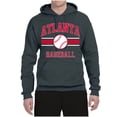 thumbnail image 2 of Wild Bobby City of Atlanta Baseball Fantasy Fan Sports Unisex Hoodie Sweatshirt, Charcoal, X-Large, 2 of 6