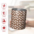 thumbnail image 5 of 12oz Coffee Tumblers Brown Christmas Gingerbread Pattern Stainless Steel Vacuum Insulated Travel Tumbler Coffee Cups Mug with Lid and Straw with Cleaning Brush for Cold & Hot Drinks, 5 of 5