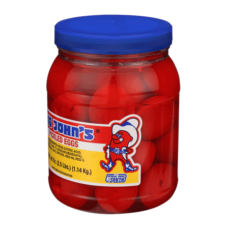 Big John's Ready to Eat Pickled Eggs 40oz Jar, Contains Eggs