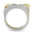 thumbnail image 3 of Luxe Jewelry Designs 3-Piece Women's Stainless Steel Stackable Ring Set with Crystals, Size 8, 3 of 4
